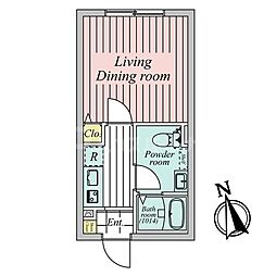 Ｙｏｌｋ江古田 1階1Kの間取り