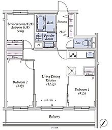 Dear WAN Court 練馬平和台 2階2SLDKの間取り