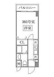 Ｃｌａｓｓ巣鴨 3階1Kの間取り