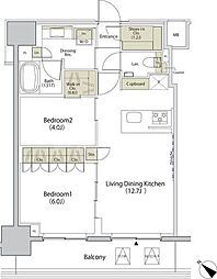 間取図画像 2LDK