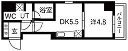 TRADIS大塚 1DKの間取図画像