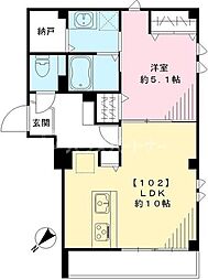Brownie 1LDKの間取図画像