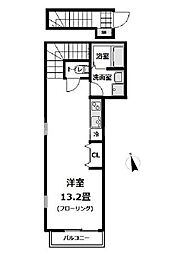 ザ・パークメゾン南長崎の杜 ワンルームの間取図画像
