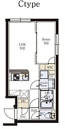 プロスタイルウェルス東武練馬II 1LDKの間取図画像