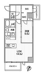 SEASONFLATS新大塚 1LDKの間取図画像