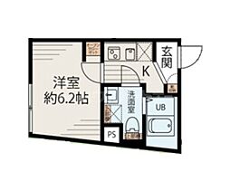 メゾンアッシュ大山 1Kの間取図画像