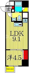 URBANFLATSIkebukuroPremium 1LDKの間取図画像