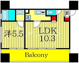 URBANFLATSIkebukuroPremium 1LDKの間取図画像
