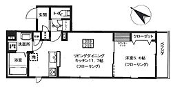 クロノライズ 1LDKの間取図画像
