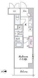 URBANLINKときわ台 1Kの間取図画像