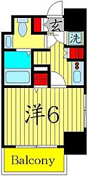 エスパローマ目白 1Kの間取図画像