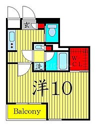OceanoAzul ワンルームの間取図画像
