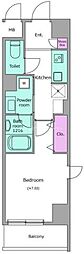 URBANLINKときわ台 1Kの間取図画像