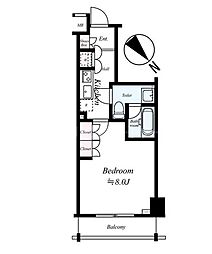 アプレシアス上板橋 1Kの間取図画像