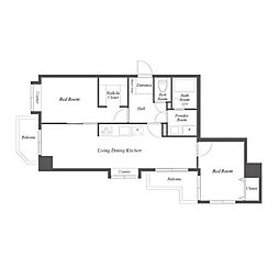グリーンフィールド大山 3LDKの間取図画像