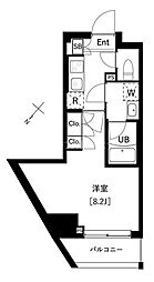 ARKMARK上池袋 1Kの間取図画像