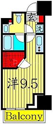 パークアクシス池袋 ワンルームの間取図画像