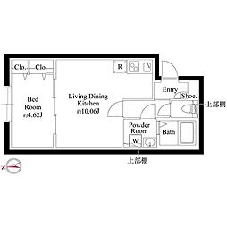 アクロスアベニュー上板橋 1LDKの間取図画像