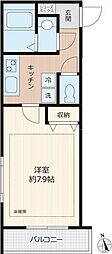 ピアコートTM上板橋 1Kの間取図画像