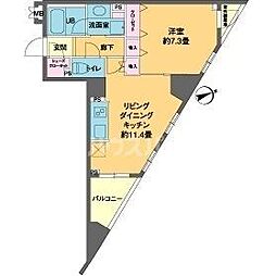 カスタリア池袋 1LDKの間取図画像