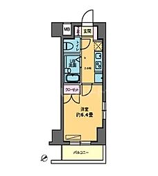 カスタリア要町 1Kの間取図画像