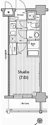 グランド・ガーラ池袋 1Kの間取図画像