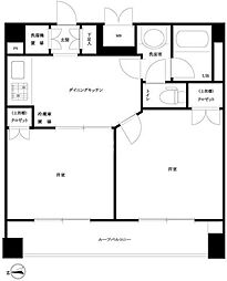 ルーブル高田馬場参番館 2DKの間取図画像