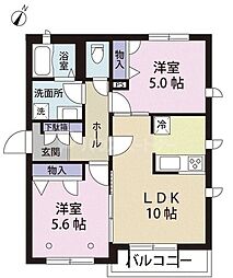 ステラ文京白山 2LDKの間取図画像