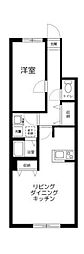 Kakurega桜台 1LDKの間取図画像