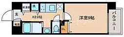 ルミエール 1Kの間取図画像