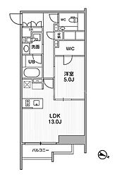東京メトロ丸ノ内線 新大塚駅 徒歩6分の賃貸マンション 6階1LDKの間取り