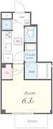 コンフォート・サイト 1階1Kの間取り