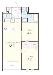 Stadt Nerima-kasugacho 4階2LDKの間取り