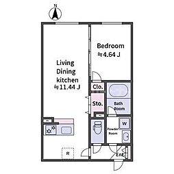 間取図画像 1LDK