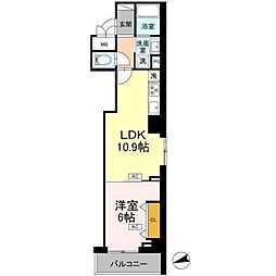 ロイジェント南池袋 1LDKの間取図画像