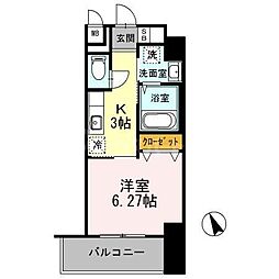 アレーズ南池袋 1Kの間取図画像