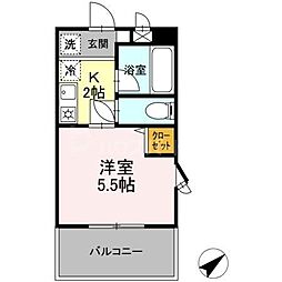 間取図画像 1K