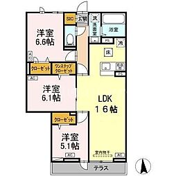 セレスティア高島平III 3LDKの間取図画像