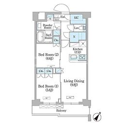 間取図画像 2LDK