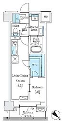 Urban Breeze 巣鴨 1LDKの間取図画像