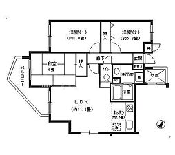 エクセルエヌ・ケー 3LDKの間取図画像