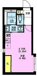 ADORE URBAN北赤羽 ワンルームの間取図画像