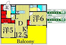 OwlGardenHills池袋 2LDKの間取図画像