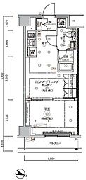 ARCOBALENO HASUNEII 1LDKの間取図画像