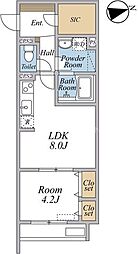 リブリ・志村三丁目 1LDKの間取図画像