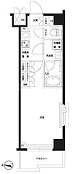 ルーブル志村 1Kの間取図画像