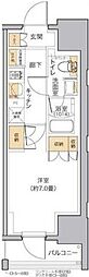 リビオメゾン田端 1Kの間取図画像