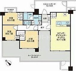 ヴェレーナ東武練馬レジデンス 3LDKの間取図画像