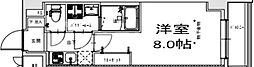 S-RESIDENCE王子Tercera 1Kの間取図画像