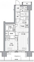 ラポールエムズ 1LDKの間取図画像